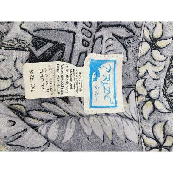 Pride of Hawaii Mens 2xl short sleeve buttondown casual Hawaiian Shirt - Picture 4 of 7